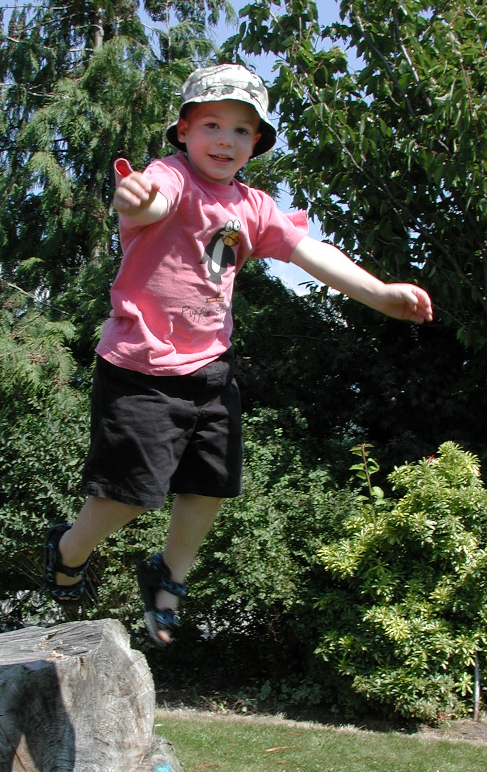 Tristan Leaping.JPG, 517580 bytes, 8/07/00